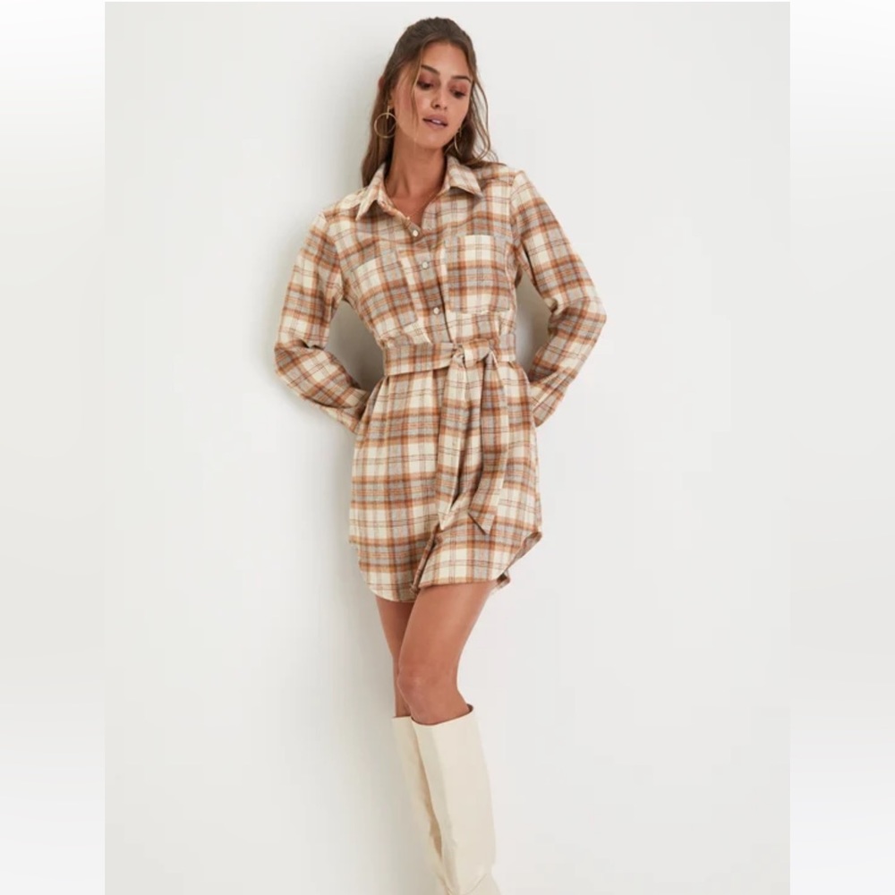 Lulus Plaid Dress